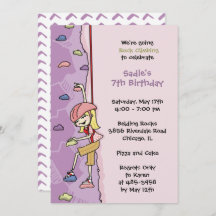 Rock klimuitnodiging: Blond Haar Verjaardag