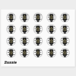 Rock Lab T-shirt Ronde Sticker