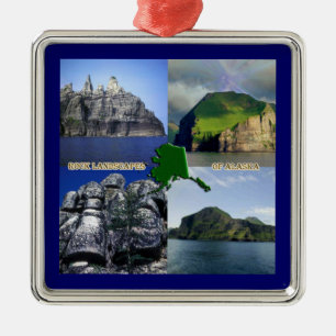 Rock Landscapes van Alaska Collage Metalen Ornament