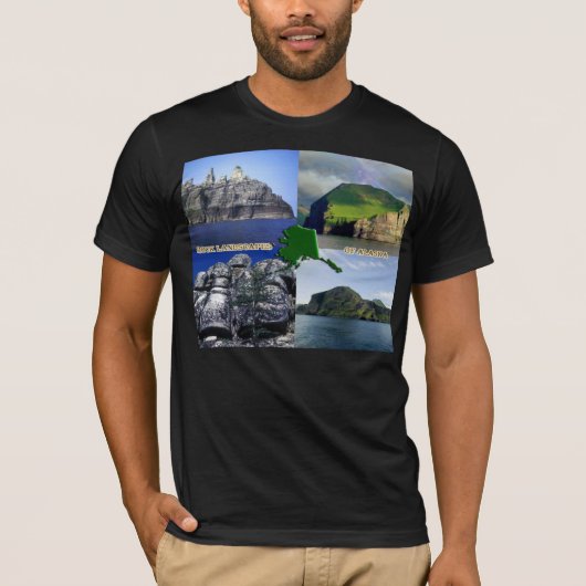 Rock Landscapes van Alaska Collage T-shirt (Voorkant)