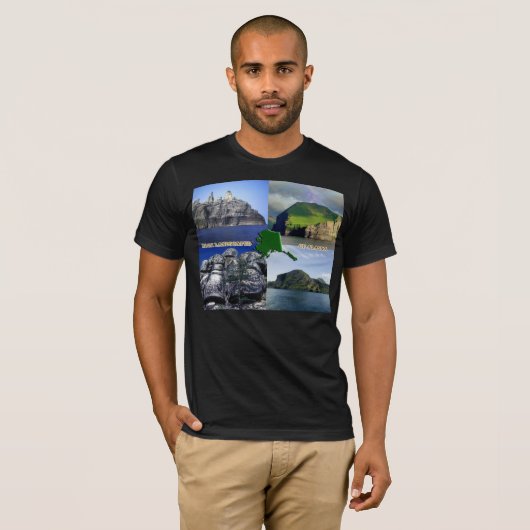 Rock Landscapes van Alaska Collage T-shirt (Voorkant volledig)