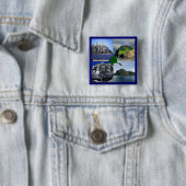 Rock Landscapes van Alaska Collage Vierkante Button 5,1 Cm (In situ)