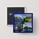 Rock Landscapes van Alaska Collage Vierkante Button 5,1 Cm (Voorkant /achterkant)