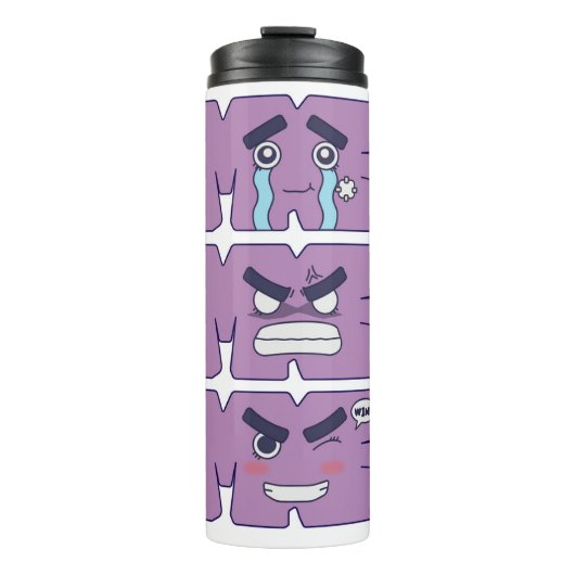 Rock Lee! Gezichten Tumbler Thermosbeker (Voorkant)
