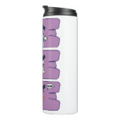 Rock Lee! Gezichten Tumbler Thermosbeker (Geroteerd rechts)