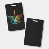 Rock Legend Rock en Roll Music Guitar Badge (Voor- en achterkant)