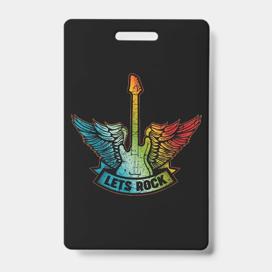 Rock Legend Rock en Roll Music Guitar Badge (Voorzijde)