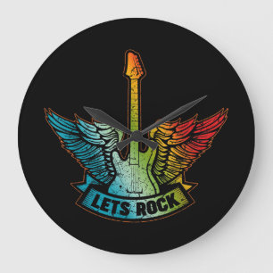 Rock Legend Rock en Roll Music Guitar Grote Klok