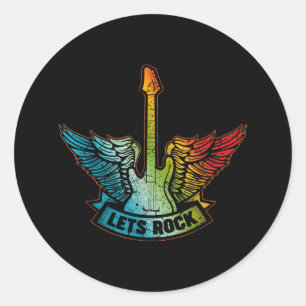 Rock Legend Rock en Roll Music Guitar Ronde Sticker