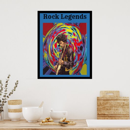 Rock Legends Poster (Keuken)