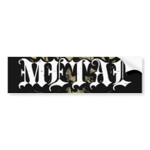 Rock=Life ' metaal'-Bumpersticker