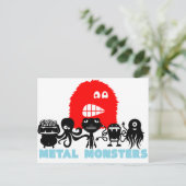 Rock=Life 'Metal Monsters'-Briefkaart Briefkaart (Staand voorkant)