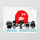 Rock=Life 'Metal Monsters'-Briefkaart Briefkaart (Voorkant / Achterkant)