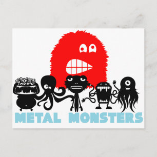 Rock=Life 'Metal Monsters'-Briefkaart Briefkaart