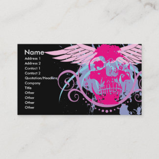 Rock=Life 'Trendskull'-profielkaart Visitekaartje