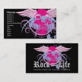 Rock=Life 'Trendskull'-profielkaart Visitekaartje (Voorkant / Achterkant)