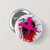 Rock=Life 'X-Rated' badge Ronde Button 5,7 Cm (Voorkant /achterkant)
