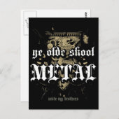 Rock=Life 'Ye Olde Skool Metal' Briefkaart (Voorkant / Achterkant)