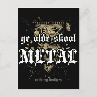 Rock=Life 'Ye Olde Skool Metal' Briefkaart