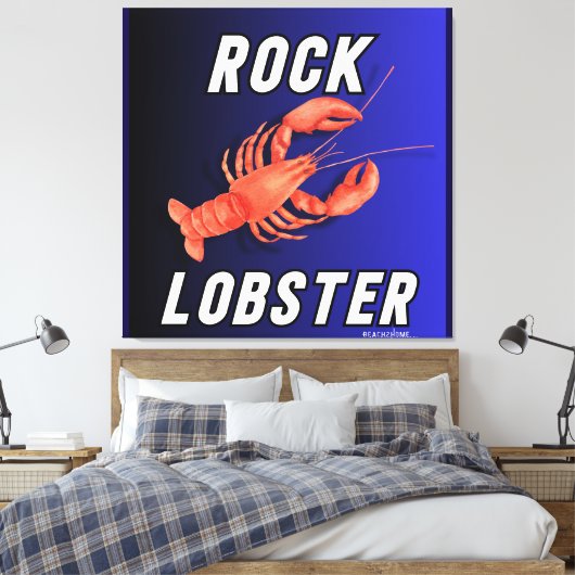 Rock Lobster Canvas Afdruk (Insitu (Slaapkamer))