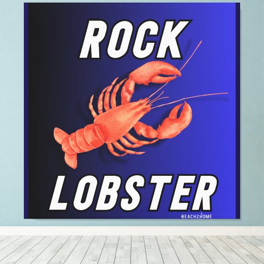 Rock Lobster Canvas Afdruk (Insitu (Houten vloer))