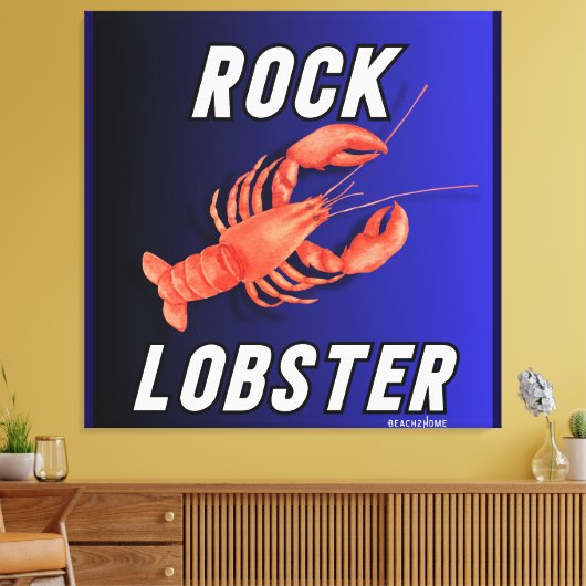 Rock Lobster Canvas Afdruk (Insitu (Woonkamer))