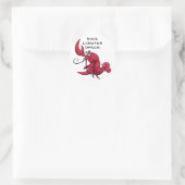 Rock Lobster Dance Ronde Sticker (Tas)