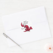 Rock Lobster Dance Ronde Sticker (Envelop)