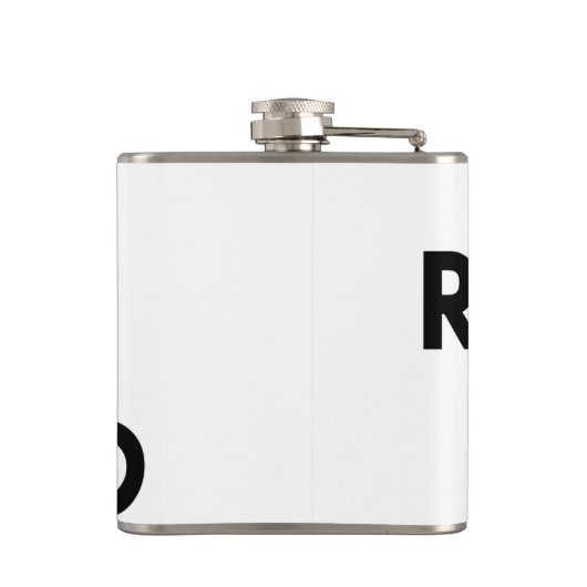 Rock Loud Flask voor Drunks Heupfles (Achterkant)