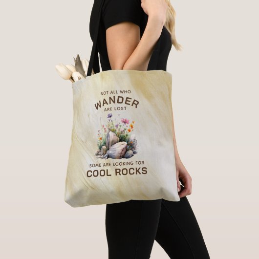 Rock Lover Gezegde Tote Bag (Dichtbij)