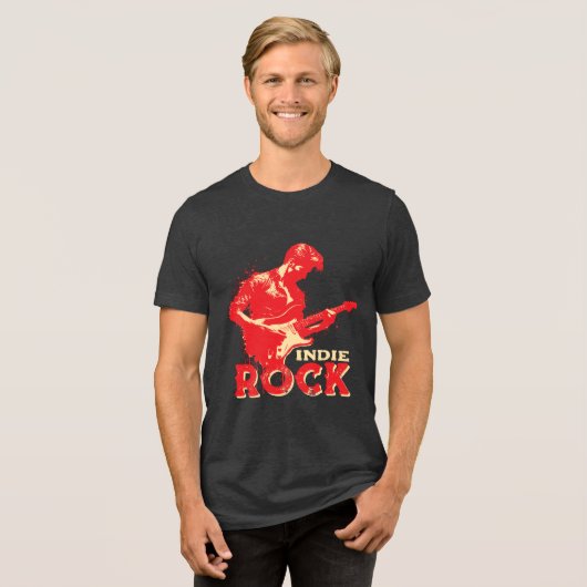 Rock Man Tri-Blend Shirt (Voorkant volledig)
