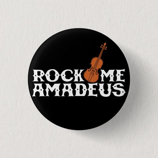 Rock Me Amadeus Classical Rock Music Flair Button (Voorkant)