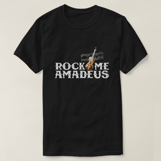 Rock Me Amadeus jaren 80 Retro Pop Cultuur Graphic T-shirt (Design voorkant)