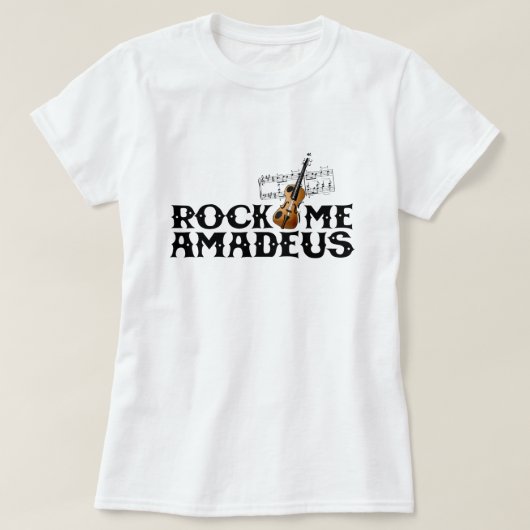 Rock Me Amadeus Klassieke Pop Cultuur 80s Graphic T-shirt (Design voorkant)