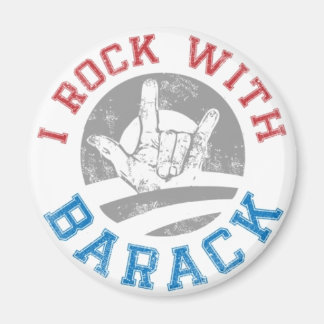 Rock met Barack Magneet