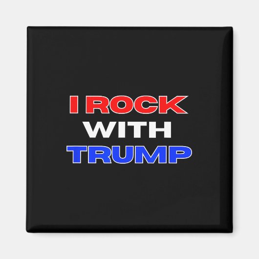 Rock met Trump Magneet (Voorkant)