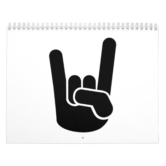 Rock Metal Hand Kalender (Hoes)