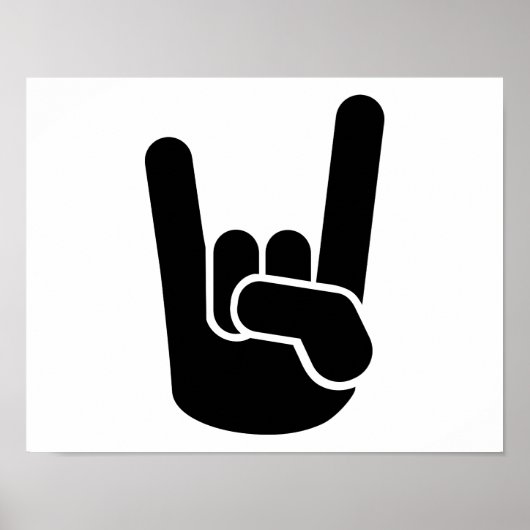 Rock Metal Hand Poster (Voorkant)