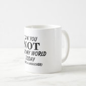 Rock mijn wereld grappige kater citaat koffiemok (Voorkant rechts)