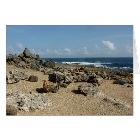 Rock-monumenten aan de kust van Aruban (Voorkant Horizontaal)