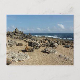 Rock-monumenten aan de kust van Aruban Briefkaart