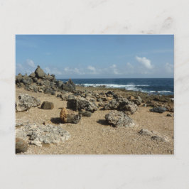 Rock-monumenten aan de kust van Aruban Briefkaart