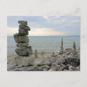Rock-monumenten van Mackinac Island, MI - Briefkaa Briefkaart