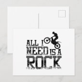 Rock Moto Trial Bike Briefkaart (Voorkant / Achterkant)