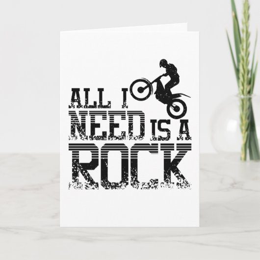 Rock Moto Trial Bike Kaart (Voorkant)