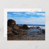 Rock Mounds in de kalmte, Crystal Cove State Par.. Briefkaart (Voorkant / Achterkant)