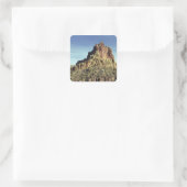 Rock Mountain Summit Desert Landschapsfoto Vierkante Sticker (Tas)