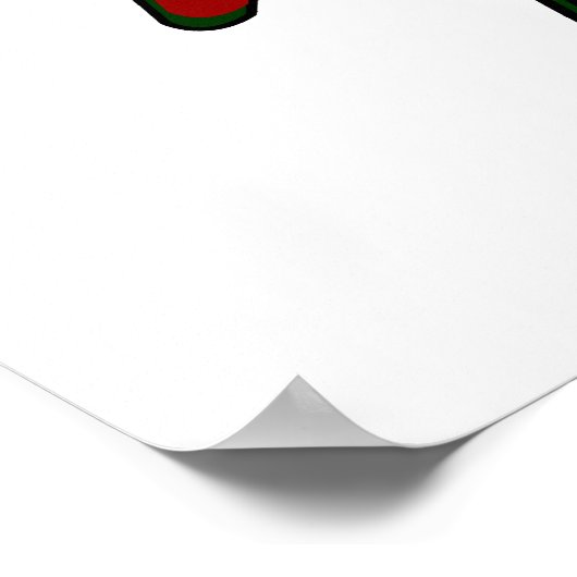 Rock multi-kleurengitaren poster (Hoek)