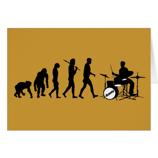 Rock Music Drummer en Jazz Dubstep Drums (Voorkant Horizontaal)