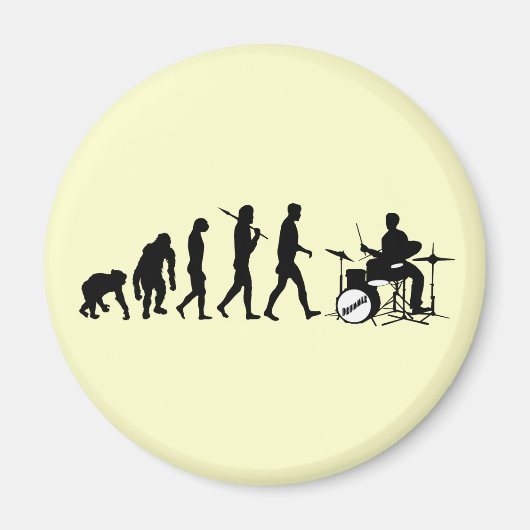 Rock Music Drummer en Jazz Dubstep Drums Magneet (Voorkant)